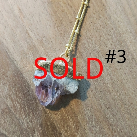 ☀️LAST 1☀️Amethyst 14k Gold Plated Necklace - Picture 5 of 6